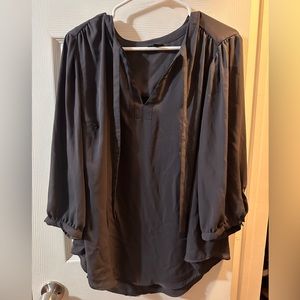 Grey Chiffon Torrid Blouse